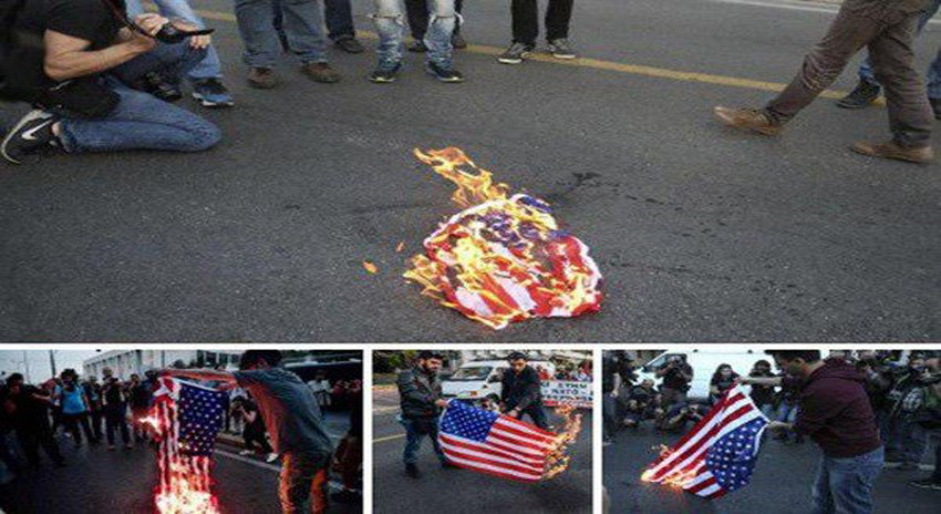 Photo of یونان میں شام پر امریکی اور مغربی ممالک کے حملے کے خلاف مظاہرہ