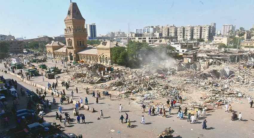 Photo of کراچی، ایمپریس مارکیٹ میں گرینڈ آپریشن کے مثبت اثرات، شہر نکھرنے لگا