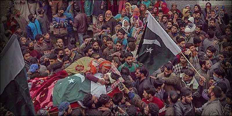 Photo of مقبوضہ کشمیر:ہزاروں افراد نے کرفیو توڑ دیا، نماز جنازہ میں‌ شرکت