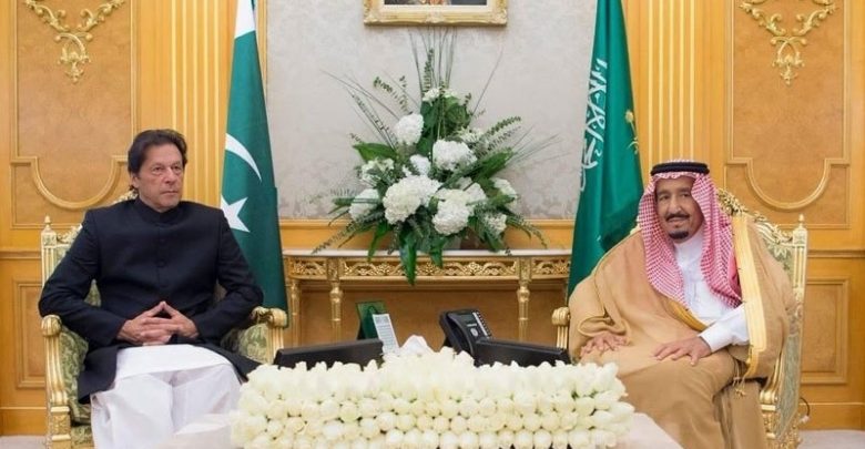 پاکستان کے وزیراعظم کی سعودی فرمانروا سے ملاقات