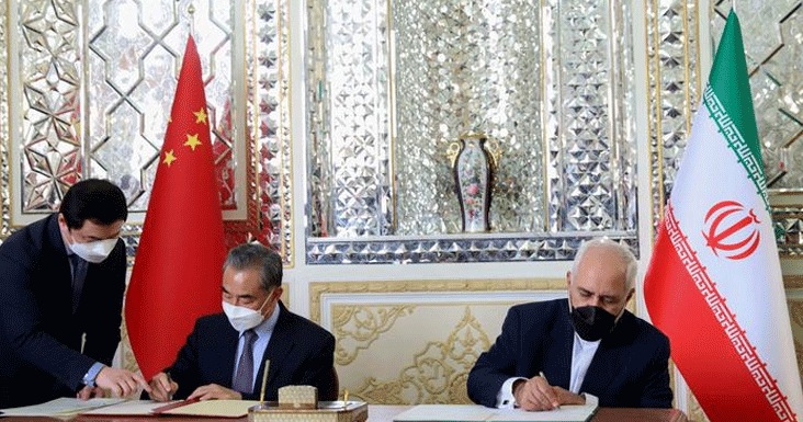 چین-ایران تعلقات اسٹریٹجک شراکت داری پر پہنچ گئے ہیں
