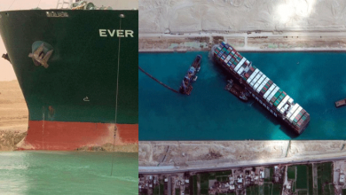 Photo of قاہرہ: سوئز نہر میں پھنسنے والے بحری جہاز سے متعلق بڑی خبر