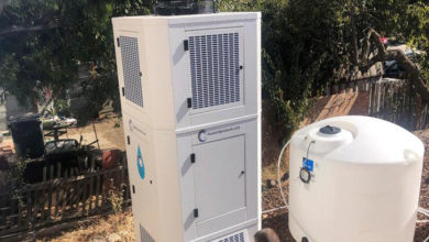 Photo of ہوا سے پانی تیار کرنے والی مشین