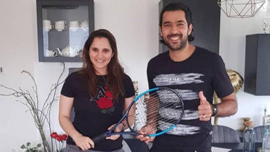 Photo of ثانیہ مرزا اور اعصام الحق کی ایک ساتھ ٹینس پریکٹس