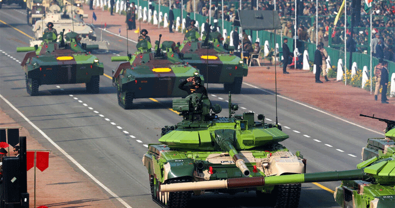 بھارت دنیا میں فوج پرسب سےزیادہ رقم خرچ کرنیوالےممالک میں تیسرےنمبرپر