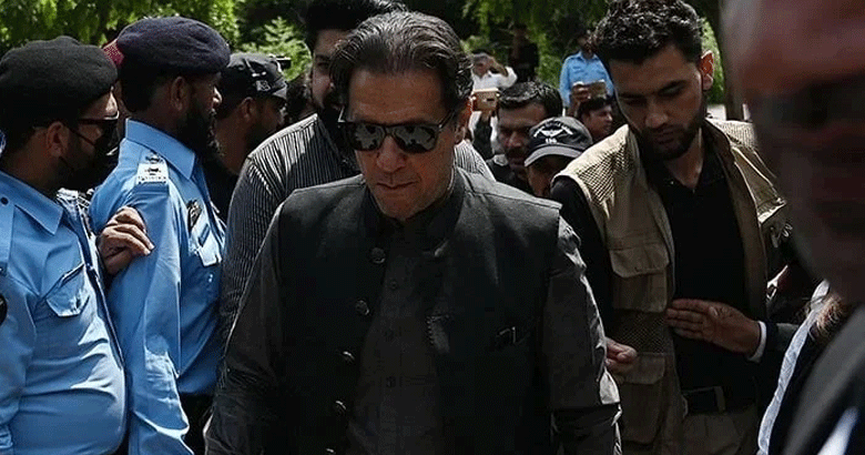 سابق وزیراعظم اور پاکستان تحریک انصاف عمران خان کا قافلہ اسلام آباد پہنچ گیا