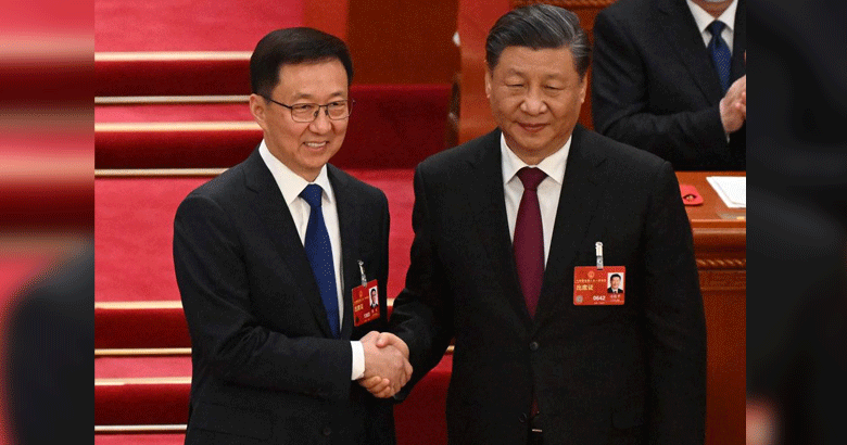 شی جن پنگ چین کے صدر اور ہان زینگ ملک کا نائب صدر منتخب