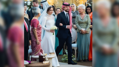 Photo of اردن کی شہزادی کی شادی ،جوڑے کی دلکش تصاویر نے دیکھنے والوں کے دلوں میں گھر کرلیا
