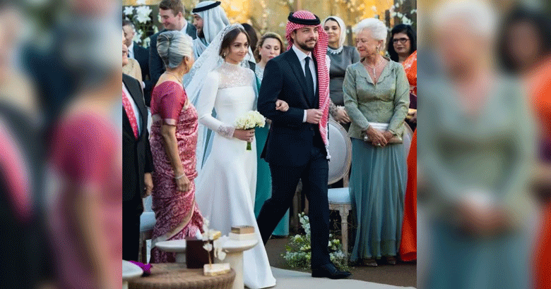اردن کی شہزادی کی شادی ،جوڑے کی دلکش تصاویر نے دیکھنے والوں کے دلوں میں گھرکرلیا