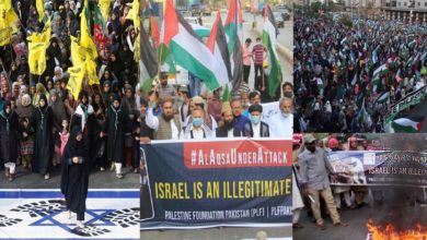 Photo of فلسطین میں جاری اسرائیلی جارحیت کے خلاف ملک بھر میں احتجاج
