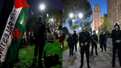 Photo of امریکی پولیس کا فلسطین کے حامیوں کو یونیورسٹی چھوڑنے کا حکم